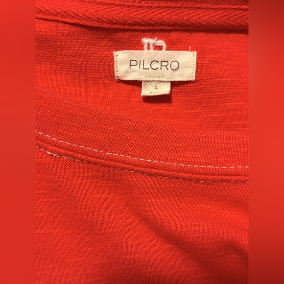 Anthropologie Pilcro 3/4 Sleeve Red Varsity T-shirt - Picture 7 of 10